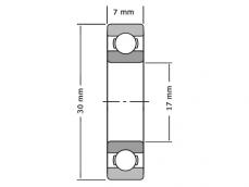 NTN Kogellager 6903 LLU (17x30x7mm) photo