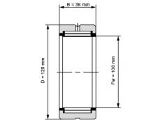 NKE Naaldhulslager NK100/36 (100x120x36mm) photo