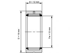 NKE Naaldhulslager NK12/12 (12x19x12mm) photo