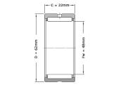 NTN Naaldlager Zonder Binnenring RNA4908 LL/3AS (48x62x22mm) photo