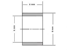 SKF Glijlager PCM060806 E 6x8x6mm photo
