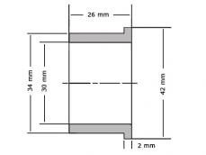 SKF Glijlager PCMF303426 E 30x34x26/42x2mm photo