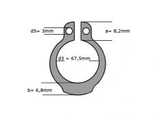 Seegerring DIN 471 72mm photo